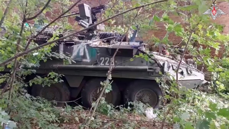 В Курской области уничтожили колонну техники ВСУ