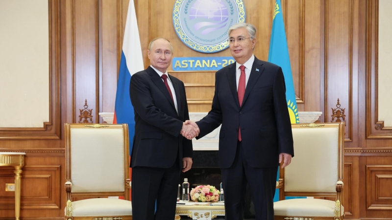 Путин и Токаев поддержали идею сопряжения транспортных проектов в Евразии