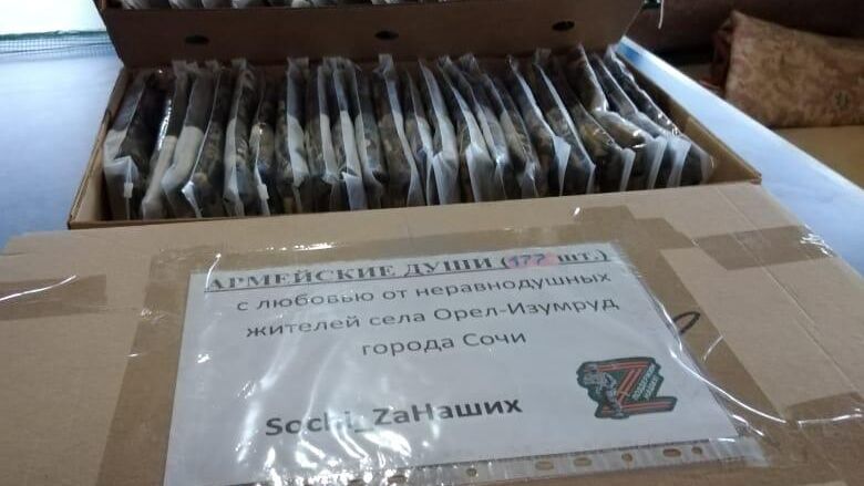 Генераторы и сезонные фрукты отправили из Сочи в зону СВО