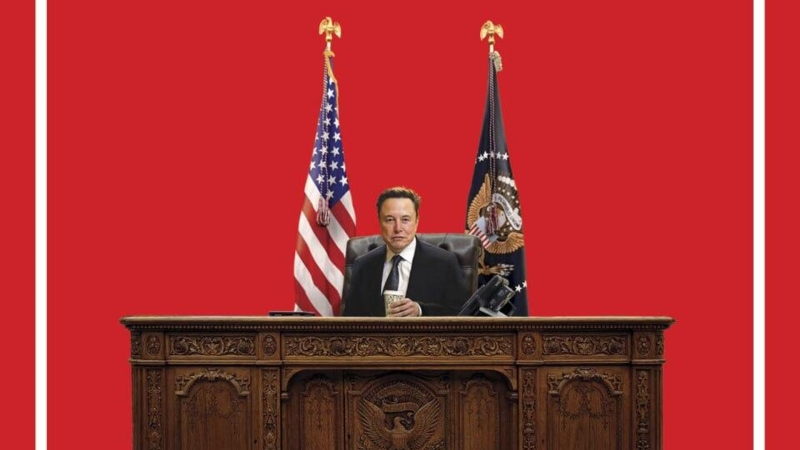 Time представил обложку с Маском в кресле президента