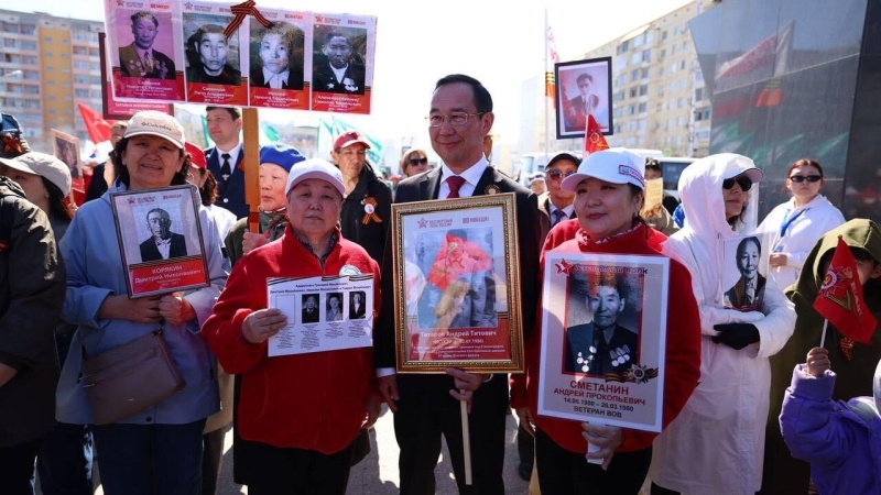 Глава Якутии поздравил жителей республики с 80-летием Победы