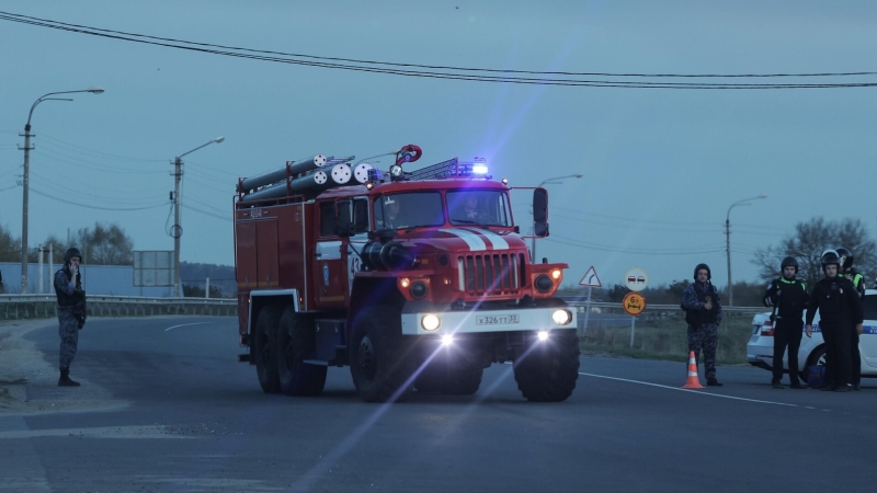 В Воронежской области потушили пожар в ТЦ