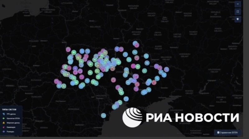 Хакеры создали карту цехов по производству БПЛА на Украине