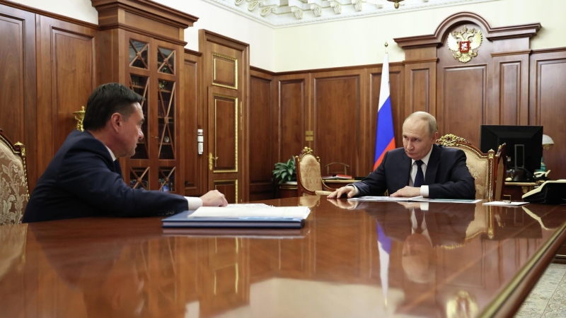 Путин и Воробьев обсудили развитие робототехники в Подмосковье