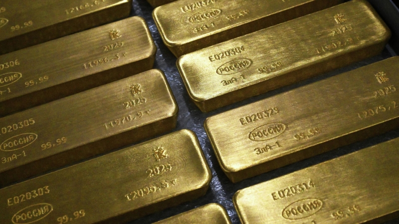 Россия поставила рекордную сумму золота Китаю